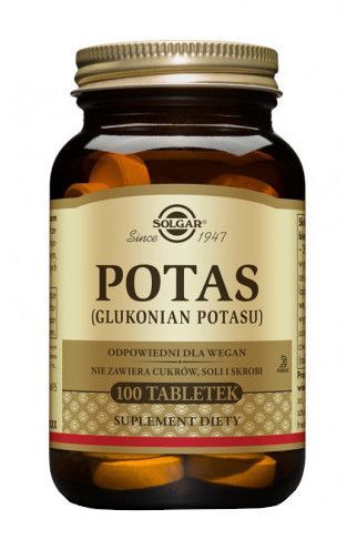 Solgar POTAS (glukonian potasu) 100 szt.