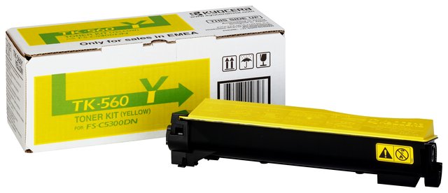Oryginał Toner Kyocera TK-560Y do FS-C5300 FS-C5350 | 10 000 str. | yellow, opakowanie zastępcze