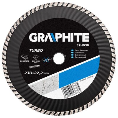 Graphite tarcza tnąca Turbo Wave 230x22mm 57H638