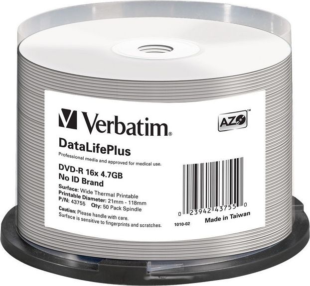Verbatim DVD-R 4.7 GB 16x 50 sztuk VERDVD44976