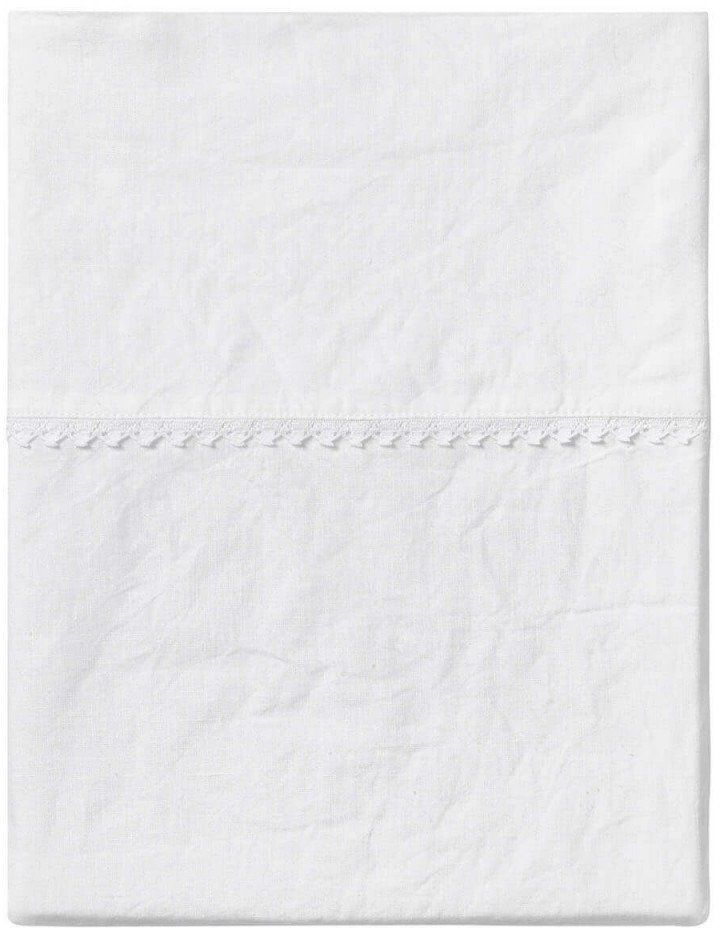 Alexandre Turpault Prześcieradło lniane Nouvelle Vague Blanc