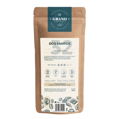 Santos Kawa ziarnista GRANO TOSTADO Brazylia Arabica 1 kg 49