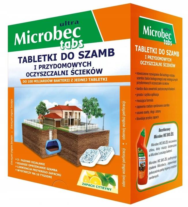 Bros Sp z o.o Microbec ULTRA tabletki do szamb 16 20g 391