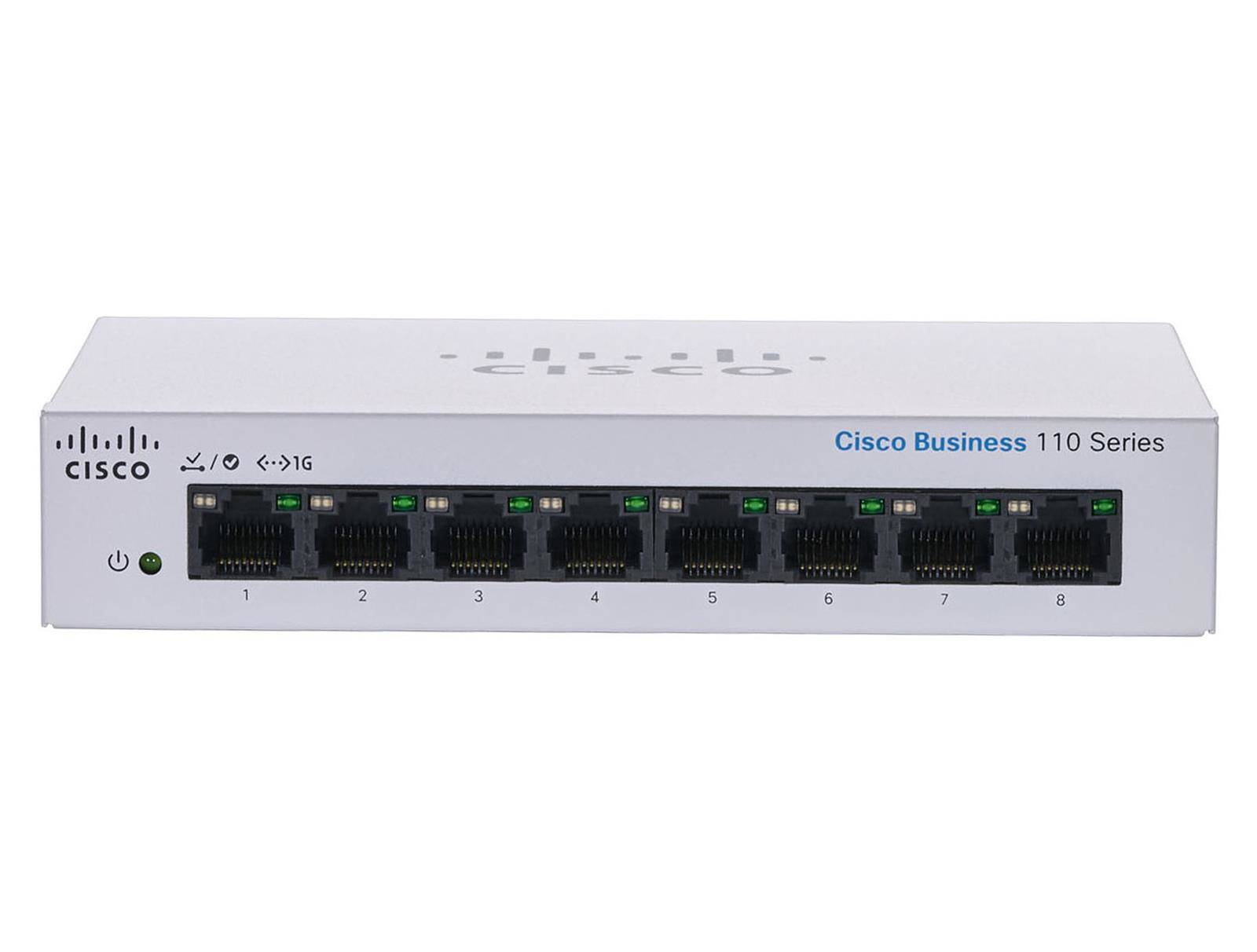 CBS110-8T-D-EU - 8-port GE Desktop, Cisco CBS110 Switch