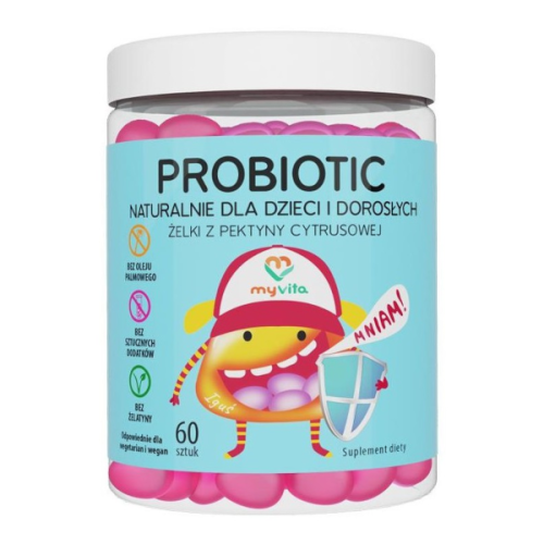 MyVita Żelki Probiotic z pektyny cytrusowej 60 sztuk