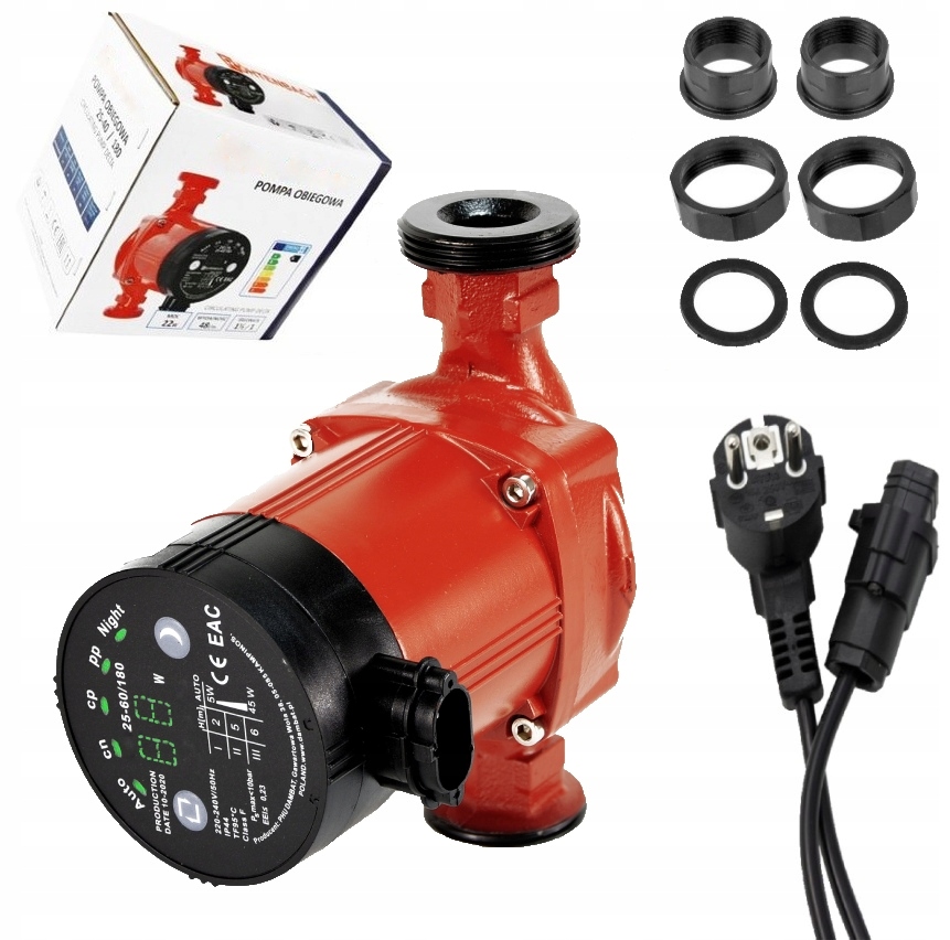 POMPA CO OBIEGOWA ELEKTRONICZNA ZESTAW 25-60/180 EHI2560180