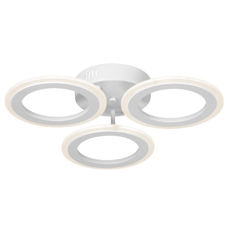 Nowoczesna lampa sufitowa W7106-3S WT plafon LED 54W ringi białe