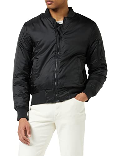 Build Your Brand Bomberka męska kurtka bomberka, czarny (Black 00007), 5XL