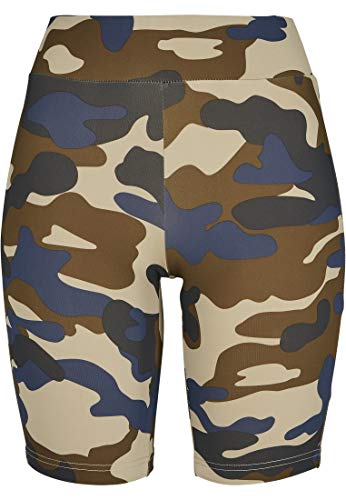 Urban Classics damskie spodnie rowerowe, wysoka talia, Camo Tech Cycle, legginsy do jogi