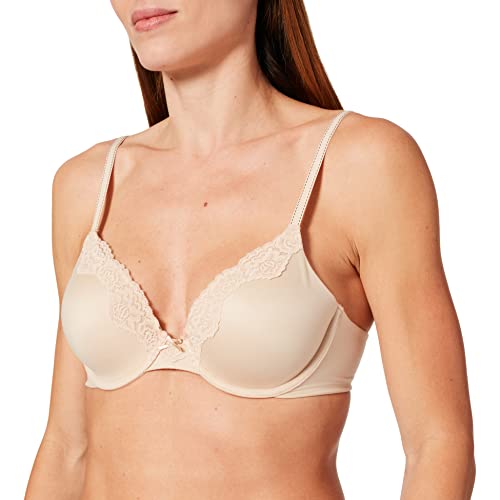 Maidenform Damski biustonosz Comfort Devotion-Underwire, Latte Lift/Black, 80B