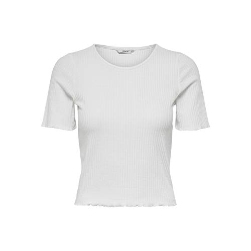 ONLY Onlemma S/S Short Top Noos JRS T-shirt damski, biały, L
