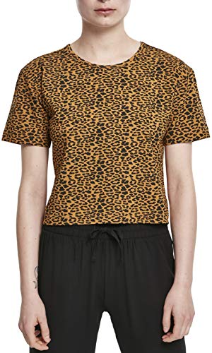 Urban Classics Damska koszulka z krótkim rękawem, wielokolorowy (Natural Leo 02099), S