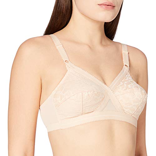Playtex Damski biustonosz Cross Your Heart bez fiszbin, BEŻOWY, 100C