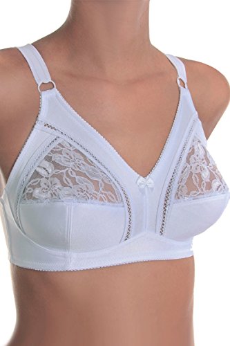 Sassa Damski biustonosz Soft-bh Funktion na co dzień, Biały (Weiß 00100), 85C