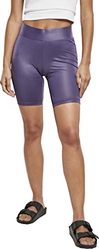 Urban Classics Damskie spodnie kolarskie z imitacją skóry Cycle Shorts, do kolan, legginsy dla kobiet w 3 modnych wariantach kolorystycznych, rozmiary XS - 5XL
