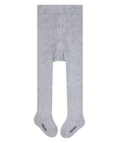 FALKE Unisex Baby Soft Plush rajstopy bawełniane szare różowe wiele innych kolorów rajstopy dziecięce grube bez wzoru jednokolorowe rajstopy pluszowe 1 sztuka, szary (light grey 3400), 62-68