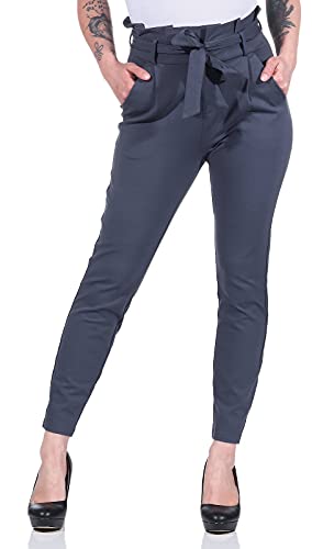 VERO MODA VMEVA HR spodnie damskie z miękkiej torebki, spodnie GA NOOS, niebieski (Ombre Blue), (L) W / 32L