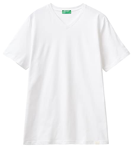United Colors of Benetton Sweter męski, Biały (Bianco 101), XXL