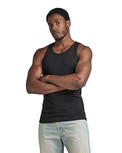G-STAR RAW Koszulka męska Basic Tanktop 2-pak, Czarny (czarny D07206-124-990), XL