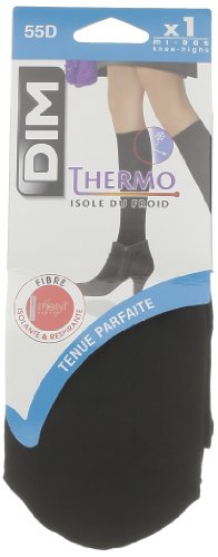 DIM Damskie skarpety Thermo Mini Media Térmica 55d Hold-Up, czarne (Negro 127), jeden (rozmiar: 35/41)
