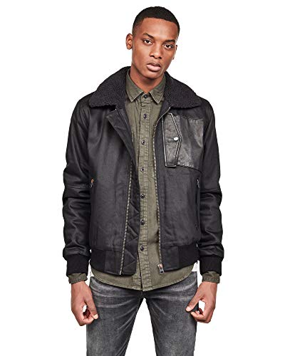 G-STAR RAW Męska kurtka bomberka Bollard, niebieski (Raw Denim 001), XXS