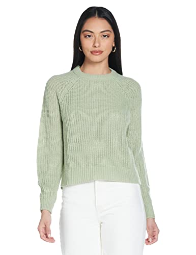 VERO MODA Damski sweter Vmlea Ls O-Neck Raglan Blouse Pi Noos, Desert Sage, L