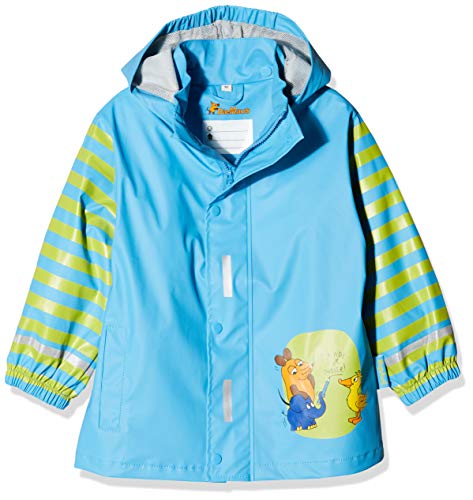 Playshoes Chłopcy myszka kurtka przeciwdeszczowa, płaszcz przeciwdeszczowy przyjaciele na zawsze, niebieski (niebieski 7), 98 cm