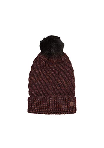 s.Oliver Dziewczęca czapka, Czerwony (Dark Red Knit 49x1), 53/55 cm
