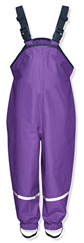 Playshoes Unisex Dziecięce Spodnie Przeciwdeszczowe, Wiatro- i Wodoodporne Spodnie Marynarskie, Fioletowe, 92 cm