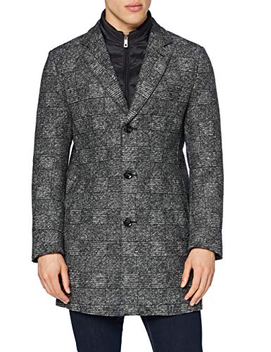 Bugatti Męski płaszcz wełniany