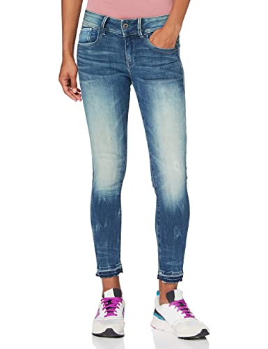 G-STAR RAW Dżinsy damskie Lynn Mid Waist Skinny, Antic Blight Green C296-b814, 25W x 32L