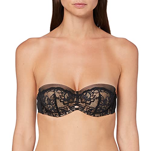 Gossard Super gładki koronkowy biustonosz, Czarny (czarny/aktowy), 70D