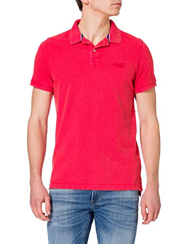 Superdry Męska koszulka polo, APPLE RED, XXL