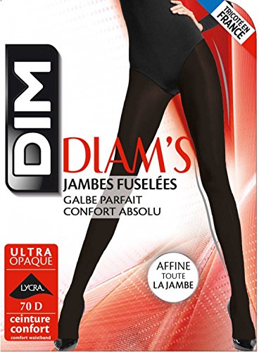 DIM Damskie rajstopy Diam's Panty Ultra Opaco 70d, czarne (Negro 127), średnie (rozmiar producenta: 3)