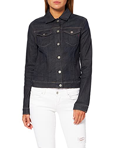 Replay Damska kurtka dżinsowa, niebieski (Dark Blue 7), XL