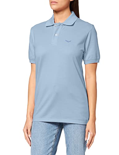 Trigema Damska koszulka polo, Iceblue-melanż, M