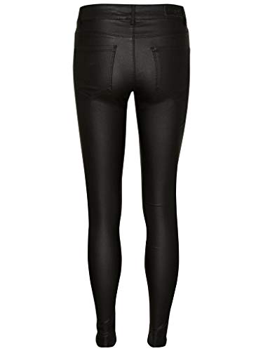 Vero Moda Damskie Spodnie Vmseven Nw S.Slim Gładkie Powlekane Spodnie Wąskie