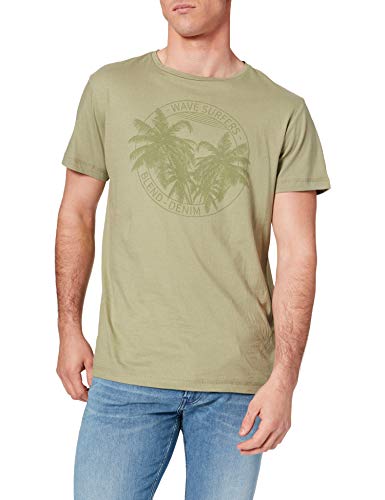 Blend Męski T-shirt, 170115_oil Green, S
