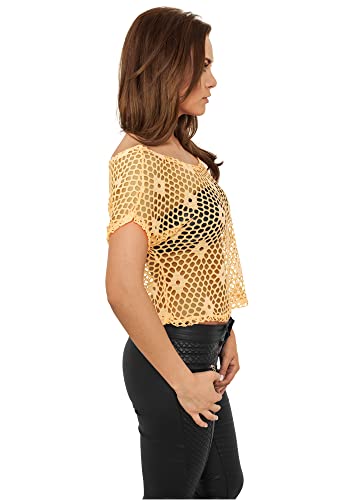 Urban Classics Koszulka damska, pomarańczowy (neon orange), M