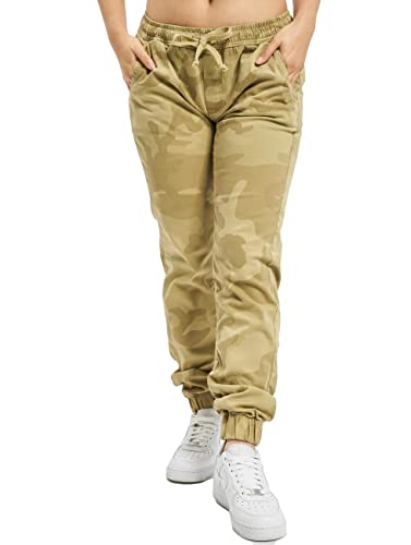 Urban Classics Damskie spodnie sportowe Camo do biegania, wielokolorowy (Sand Camo 00867), 4XL