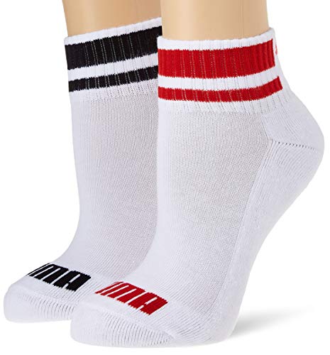 PUMA Skarpety dziecięce uniseks, czerwony/czarny, 39-42