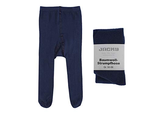 Jacky Rajstopy uniseks dla niemowląt i małych dzieci, niebieski morski, 62/68 cm