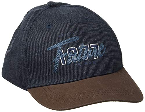 Camel Active Czapka Męska z Płaskim Daszkiem, Niebieski Dżinsowy Niebieski 43, M