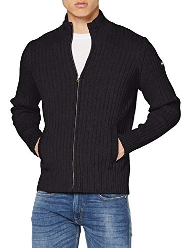 Schott NYC sweter męski, antracytowy, L