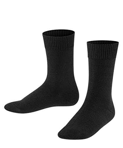 FALKE Uniseks - dzieci Skarpety Comfort Wool K SO Merynos jednokolorowe 1 Para, Czarny (Black 3000), 23-26 (2-3 lata)