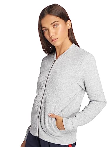 ONLY Damska bluza Bomber, jasnoszary melanżowy, XS