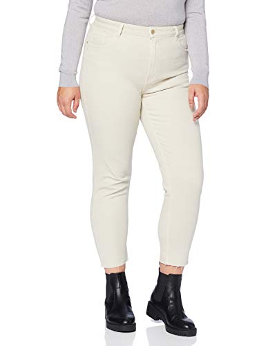 ONLY Damskie spodnie z wysokim stanem, écru, 27W x 34L