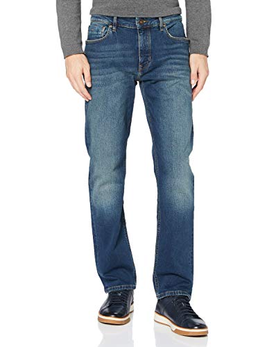 MARC O'POLO CASUAL Jeans – męskie dżinsy – klasyczne spodnie męskie w stylu z pięcioma kieszeniami ze zrównoważonej bawełny, niebieski, 32W / 36L