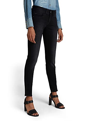 G-Star Lynn Mid Waist Skinny dżinsy damskie, Szary (Dusty Grey D06746-b472-a799), 26W / 30L