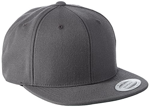 Flexfit Klasyczna czapka snapback, czapka uniseks, czapka dla kobiet i mężczyzn, jeden rozmiar, kolor ciemnoszary
